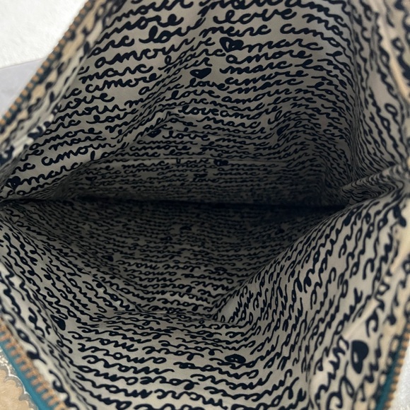 Marc Jacobs Airliner Leather Fold Over Clutch - Turquoise. - Picture 7 of 9